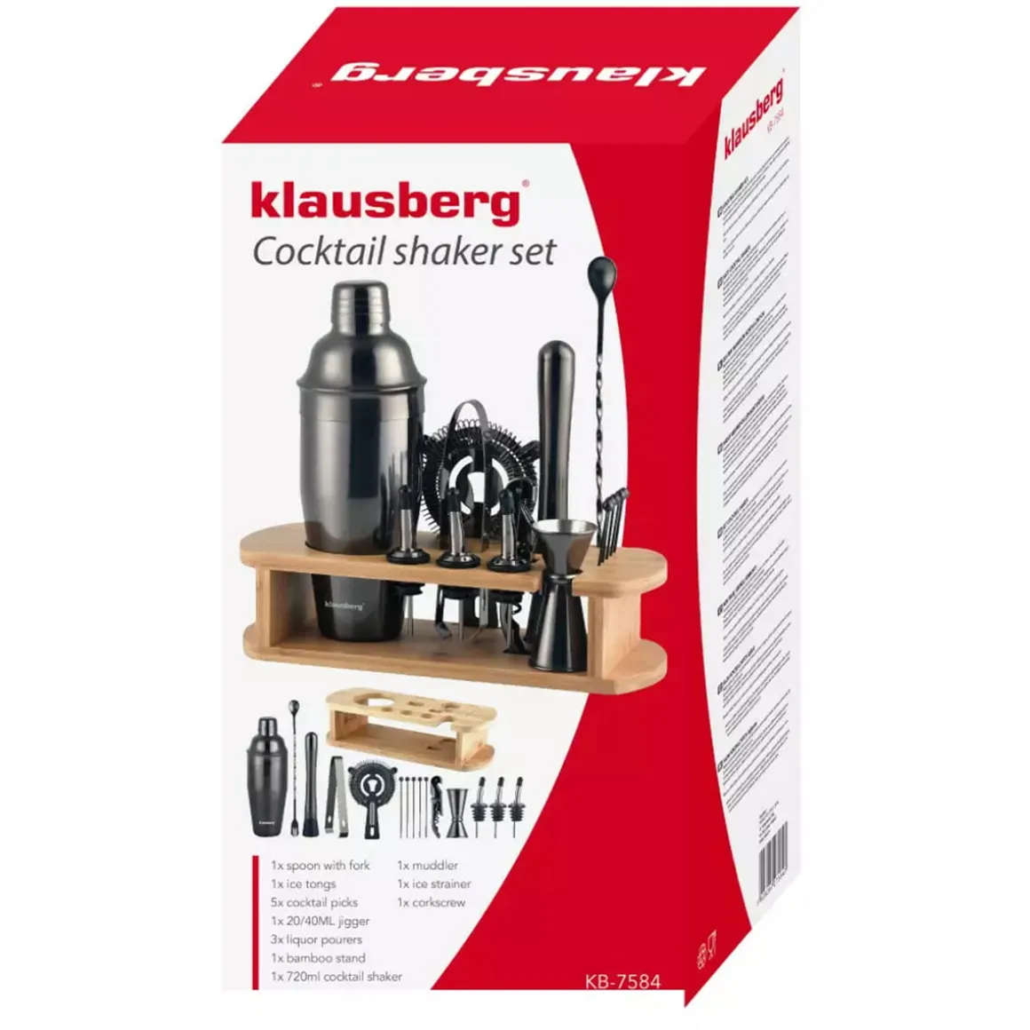 ZESTAW BARMAŃSKI 16 ELEMENTÓW KLAUSBERG KB-7584