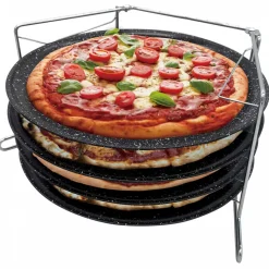 ZESTAW BLACH 4 DO PIECZENIA PIZZY KINGHOFF KH-1553