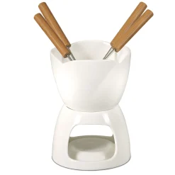 ZESTAW DO FONDUE CZEKOLADOWEGO + WIDELCZYKI BANQUET BIANCA