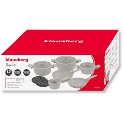 ZESTAW 12 ELEM. GARNKÓW MARMURKOWYCH KLAUSBERG KB-7969
