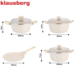 ZESTAW 7 ELEM. GARNKÓW MARMURKOWYCH KLAUSBERG KB-7963