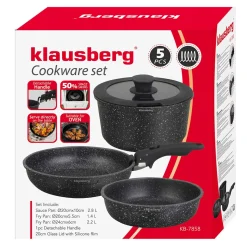 ZESTAW 5 ELEM. GARNKÓW MARMURKOWYCH KLAUSBERG KB-7858