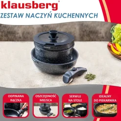 ZESTAW 5 ELEM. GARNKÓW MARMURKOWYCH KLAUSBERG KB-7858