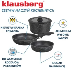 ZESTAW 5 ELEM. GARNKÓW MARMURKOWYCH KLAUSBERG KB-7858