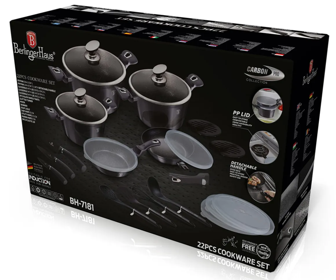 ZESTAW GARNKÓW BERLINGER HAUS BH-7181 22 ELEM. CARBON PRO outlet