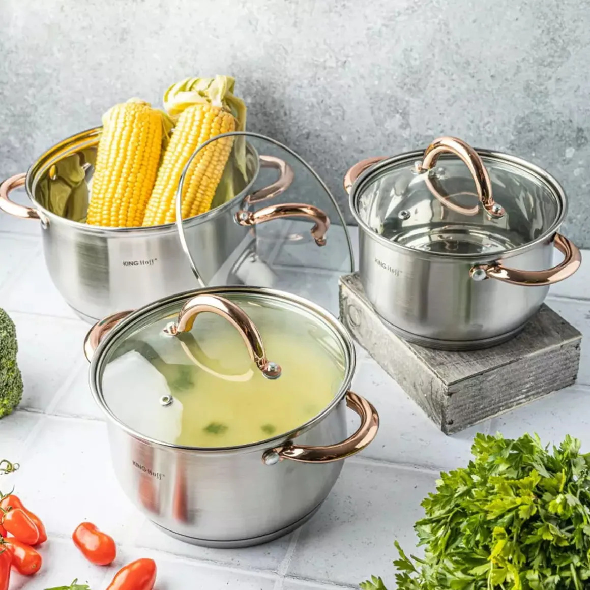 ZESTAW GARNKÓW 6 ELEMENTÓW KINGHOFF KH-1761