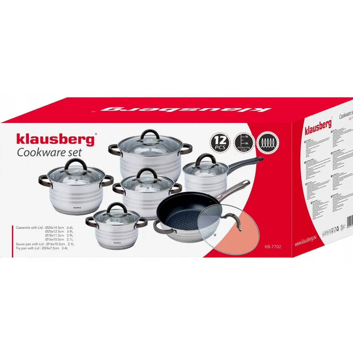 ZESTAW GARNKÓW 12 ELEMENTÓW KLAUSBERG KB-7702