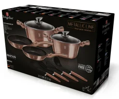 ZESTAW GARNKÓW GRANITOWYCH BERLINGER HAUS BH-6142 ROSE GOLD