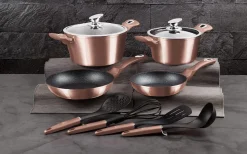 ZESTAW GARNKÓW GRANITOWYCH BERLINGER HAUS BH-6142 ROSE GOLD