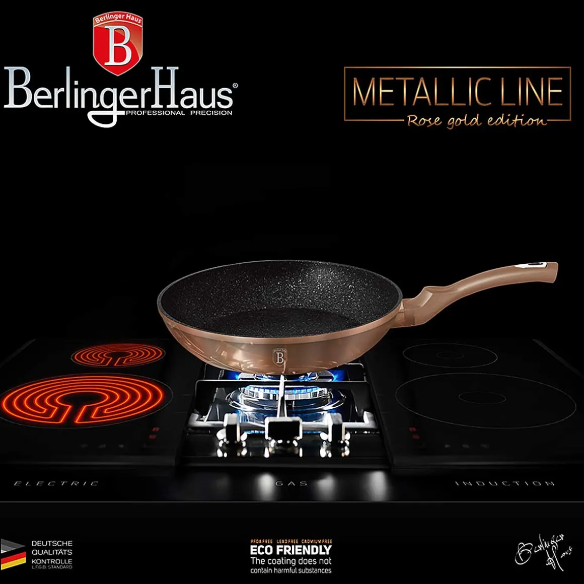 ZESTAW GARNKÓW GRANITOWYCH BERLINGER HAUS BH-7058 ROSE GOLD