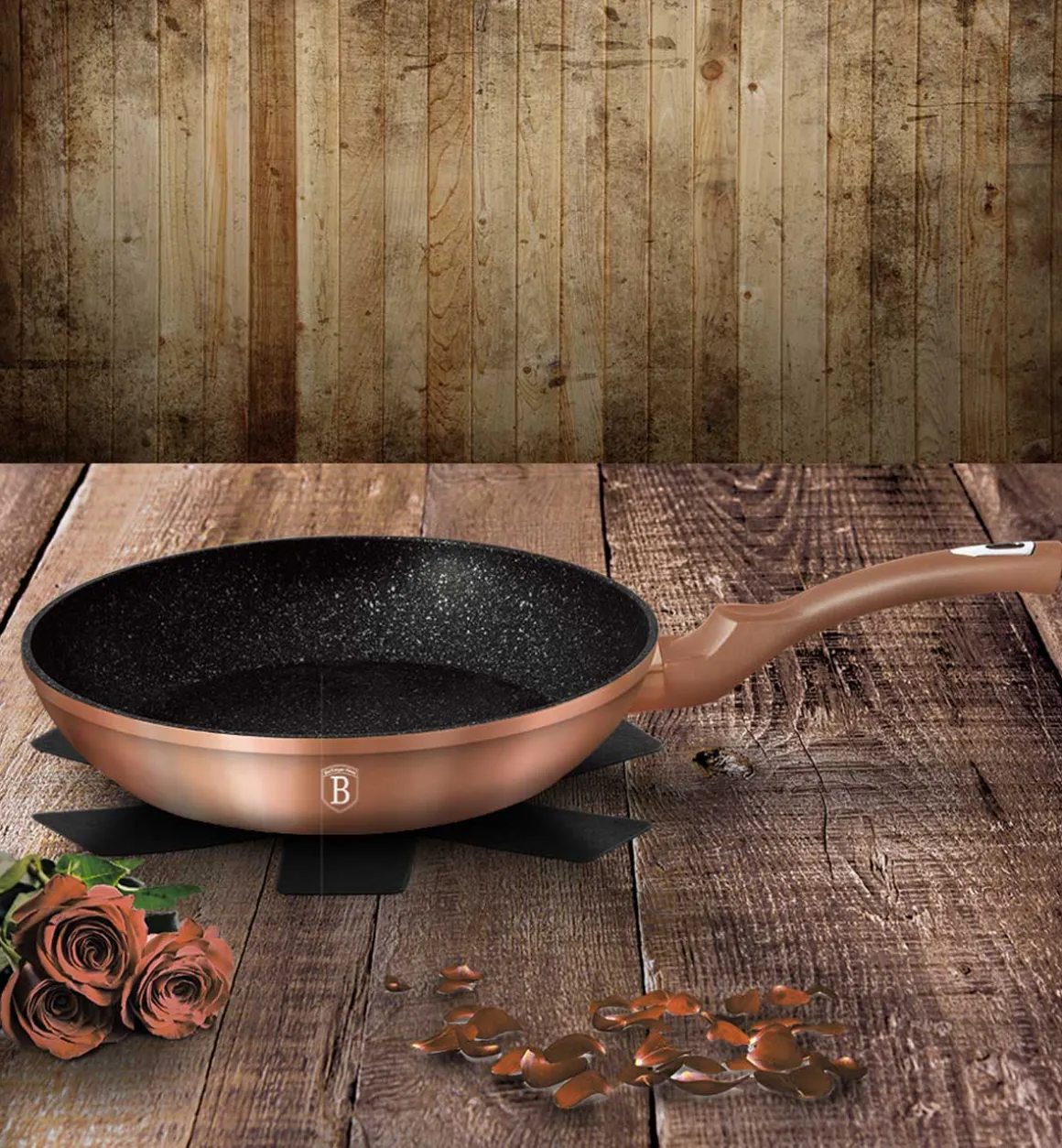 ZESTAW GARNKÓW GRANITOWYCH BERLINGER HAUS BH-7058 ROSE GOLD