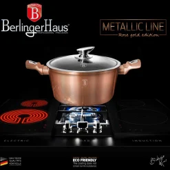 ZESTAW GARNKÓW GRANITOWYCH BERLINGER HAUS ROSE GOLD BH-6191