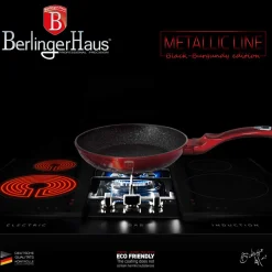 ZESTAW GARNKÓW GRANITOWYCH BERLINGERHAUS BH-1632 RED METALLIC 15 ELEM.