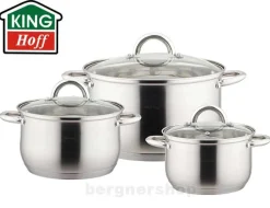 ZESTAW 3 GARNKÓW KINGHOFF Z POKRYWAMI KH-4447