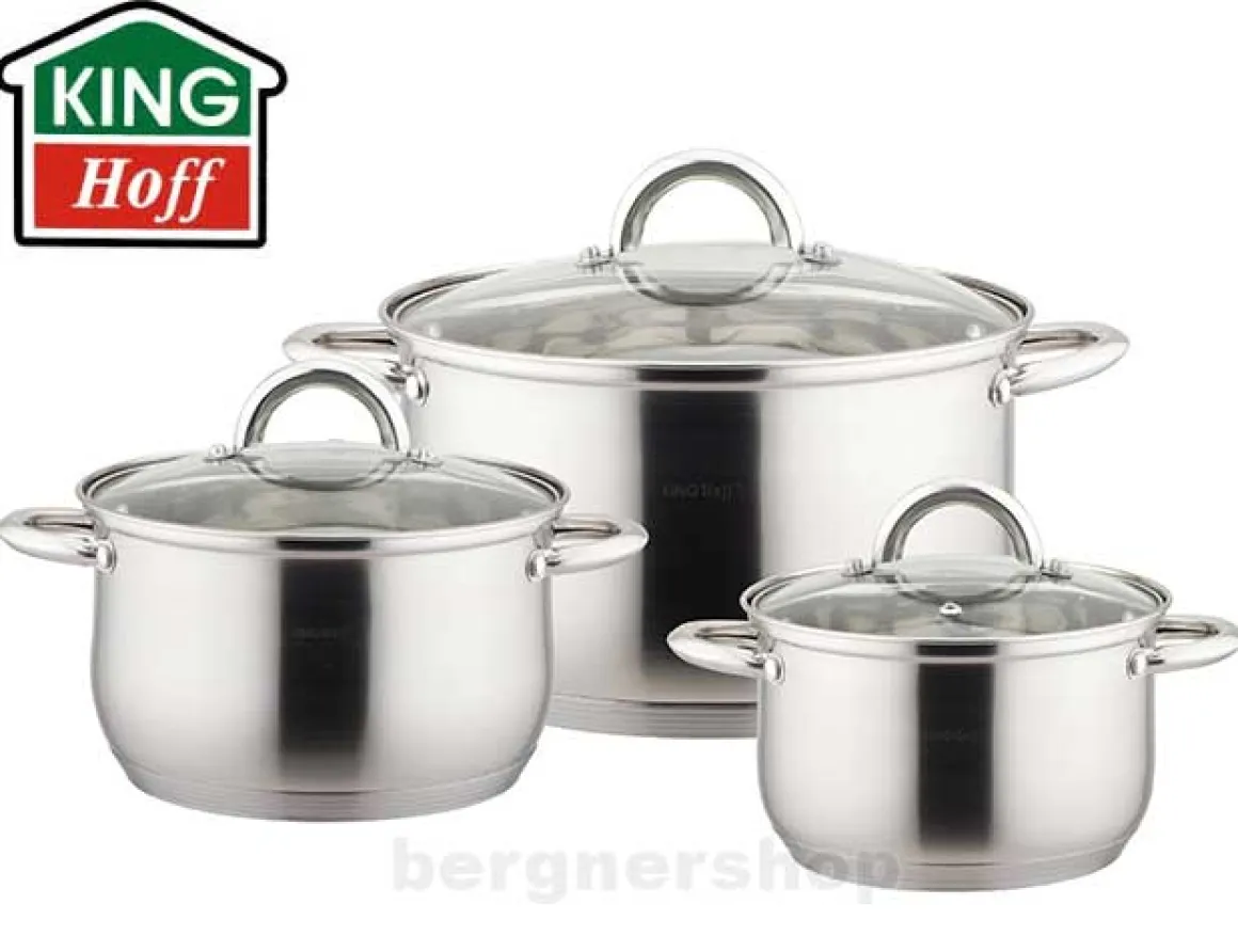ZESTAW 3 GARNKÓW KINGHOFF Z POKRYWAMI KH-4447