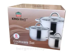 ZESTAW 3 GARNKÓW KINGHOFF Z POKRYWAMI KH-4447