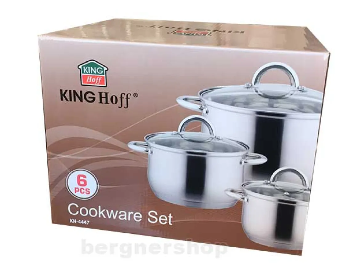 ZESTAW 3 GARNKÓW KINGHOFF Z POKRYWAMI KH-4447