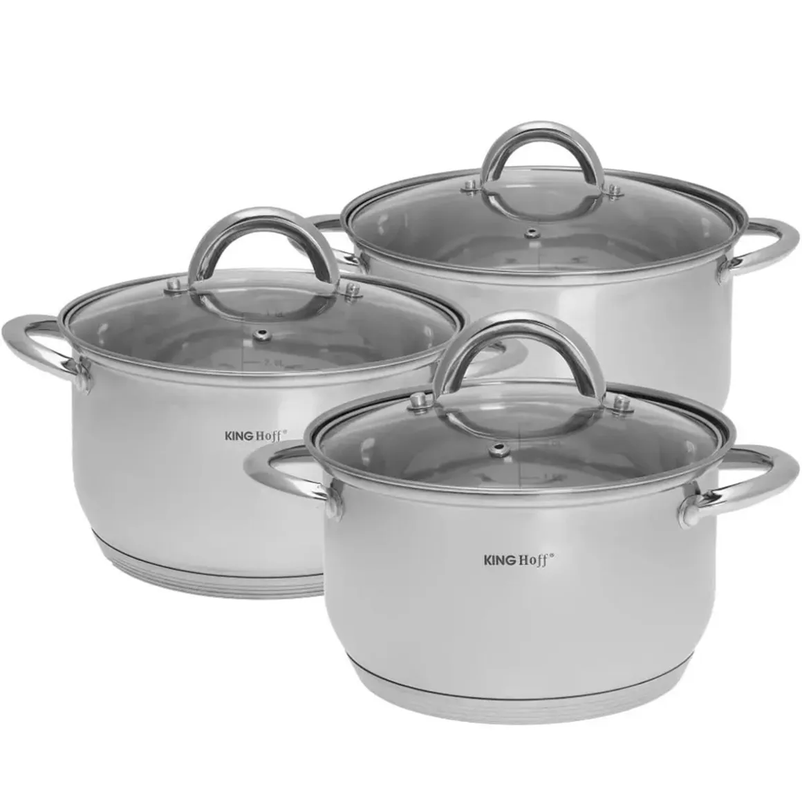 ZESTAW 3 GARNKÓW KINGHOFF Z POKRYWAMI KH-4447