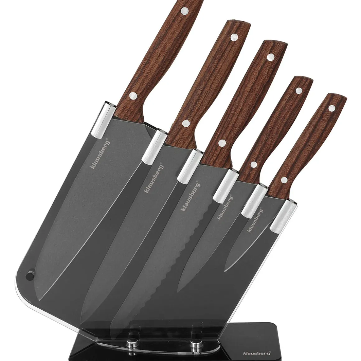 ZESTAW 5 KUCHENNYCH NOŻY W STOJAKU KLAUSBERG KB-7616