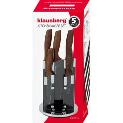 ZESTAW 5 KUCHENNYCH NOŻY W STOJAKU KLAUSBERG KB-7615