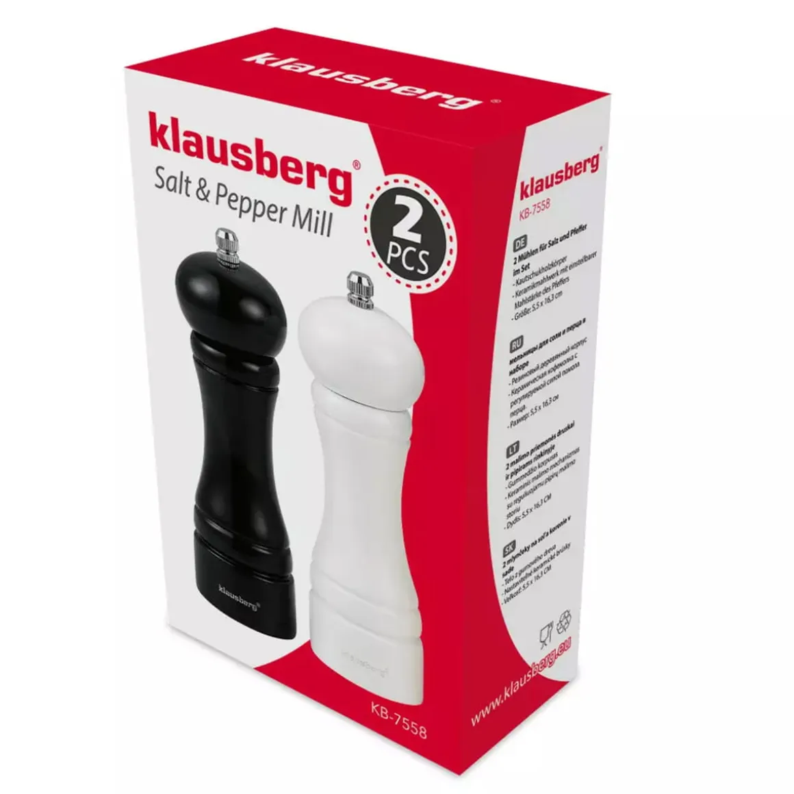 ZESTAW MŁYNKÓW DO PIEPRZU I SOLI KLAUSBERG KB-7558