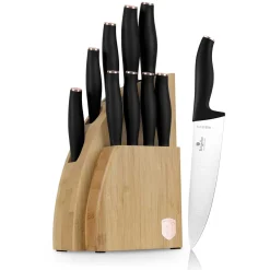 ZESTAW NOŻY BERLINGER HAUS BH-2760 BLACK ROSE W BLOKU BAMBUSOWYM