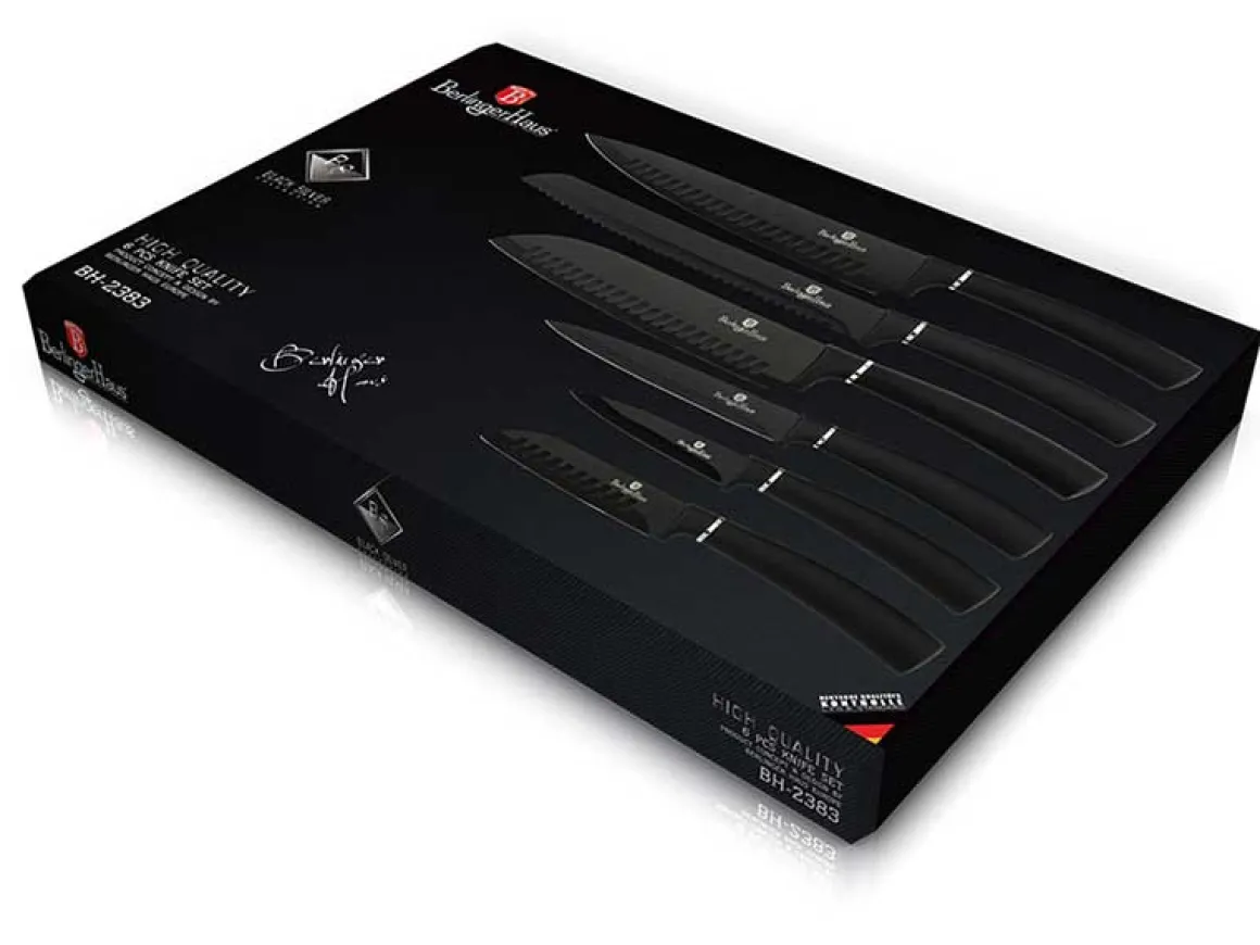 ZESTAW NOŻY BERLINGERHAUS BH-2383 BLACK SILVER