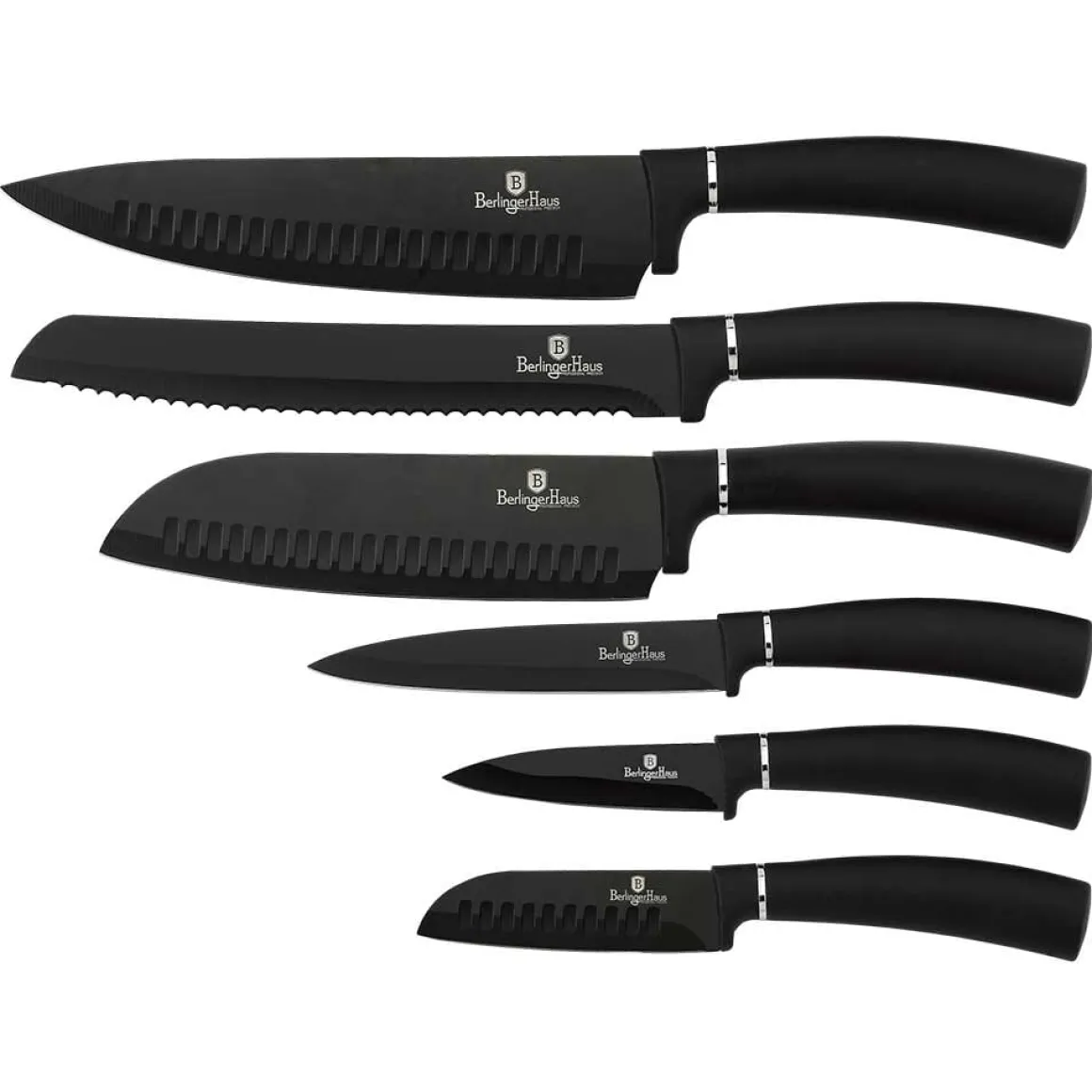 ZESTAW NOŻY BERLINGERHAUS BH-2383 BLACK SILVER