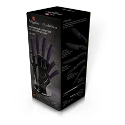 ZESTAW NOŻY BERLINGER HAUS BH-2560 PURPLE W STOJAKU