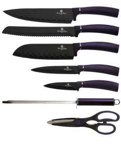 ZESTAW NOŻY BERLINGER HAUS BH-2560 PURPLE W STOJAKU