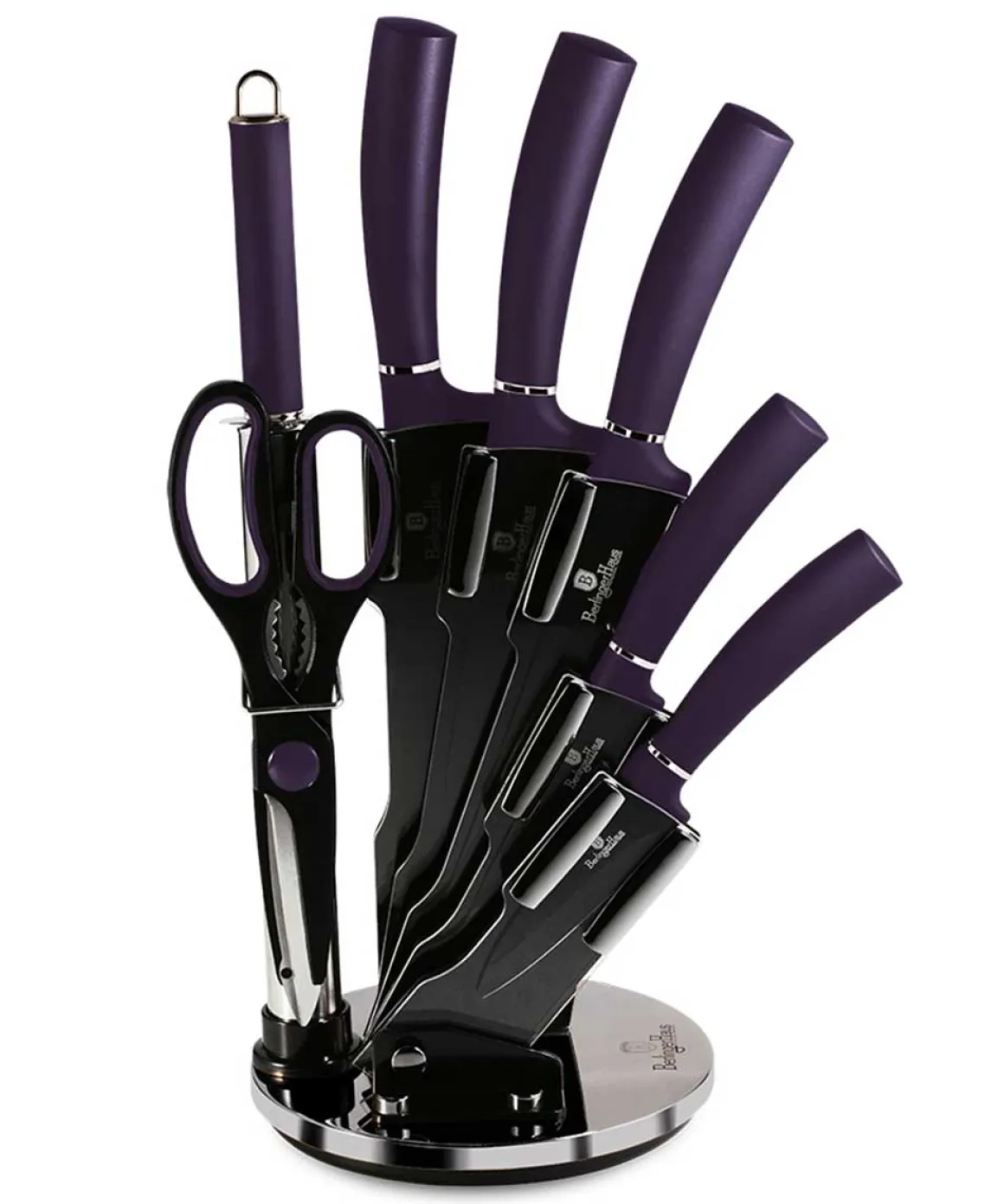 ZESTAW NOŻY BERLINGER HAUS BH-2560 PURPLE W STOJAKU