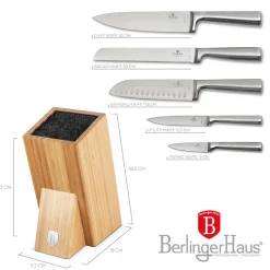 ZESTAW NOŻY BERLINGER HAUS BH-2805 W BLOKU BAMBUSOWYM (1)