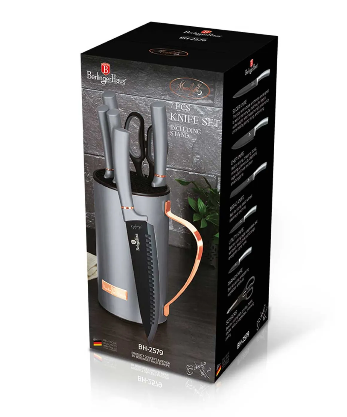 ZESTAW NOŻY BERLINGER HAUS BH-2579 W STOJAKU