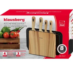 ZESTAW NOŻY I DESEK KUCHENNYCH W STOJAKU KLAUSBERG KB-9037