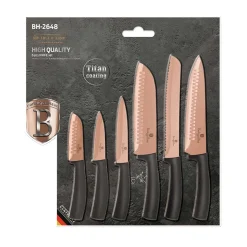 ZESTAW NOŻY KUCHENNYCH BERLINGER HAUS BH-2648 ROSE GOLD
