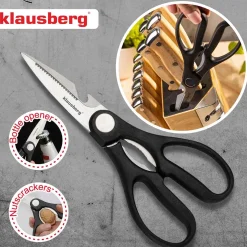 ZESTAW NOŻY KUCHENNYCH I DO STEKÓW W BLOKU KLAUSBERG KB-9038