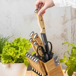 ZESTAW NOŻY KUCHENNYCH I DO STEKÓW W BLOKU KLAUSBERG KB-9038