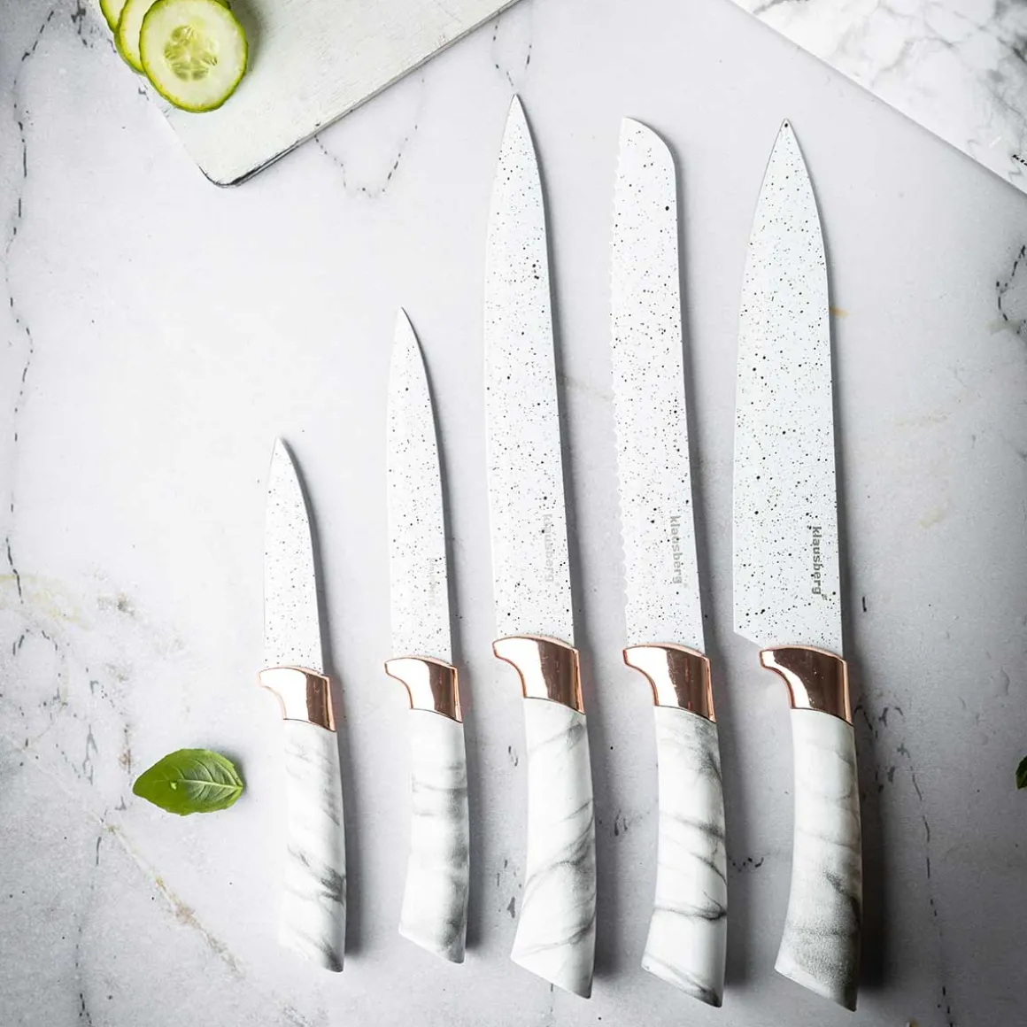 ZESTAW 5 NOŻY KUCHENNYCH W BLOKU KLAUSBERG KB-7769