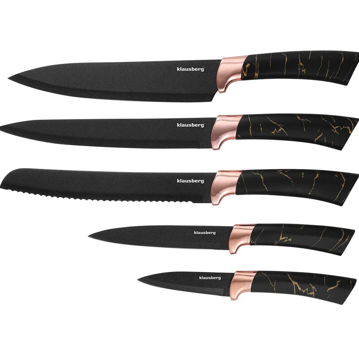 ZESTAW 5 NOŻY KUCHENNYCH W BLOKU KLAUSBERG KB-7768