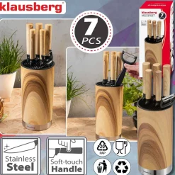 ZESTAW NOŻY KUCHENNYCH W BLOKU KLAUSBERG KB-9036