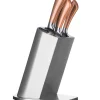 ZESTAW 5 NOŻY KUCHENNYCH W STOJAKU BANQUET COPPER