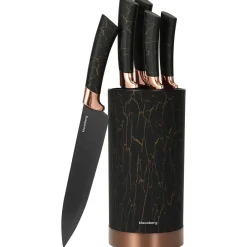ZESTAW 5 NOŻY KUCHENNYCH W STOJAKU KLAUSBERG KB-7799