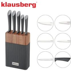 ZESTAW NOŻY W BLOKU AKACJOWYM KLAUSBERG KB-7979
