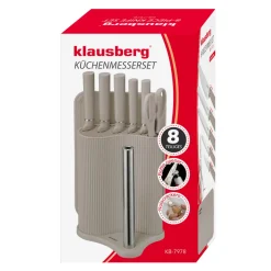 ZESTAW NOŻY W STOJAKU Z DESKĄ I CHWYTEM NA RĘCZNIK KLAUSBERG KB-7978