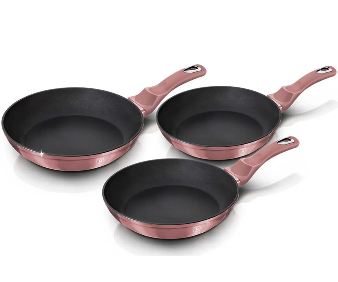 ZESTAW 3 PATELNI BERLINGER HAUS BH-6170 I-ROSE