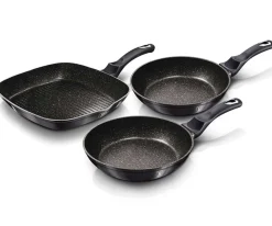 ZESTAW 3 PATELNI GRANITOWYCH BERLINGER HAUS BH-6904 CARBON PRO