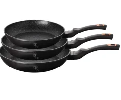 ZESTAW 3 PATELNI GRANITOWYCH BERLINGERHAUS BLACK ROSE BH-6158
