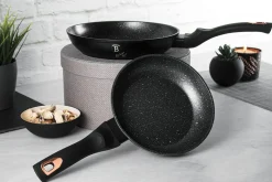 ZESTAW 2 PATELNI GRANITOWYCH 22/26cm BERLINGERHAUS BLACK ROSE BH-1644
