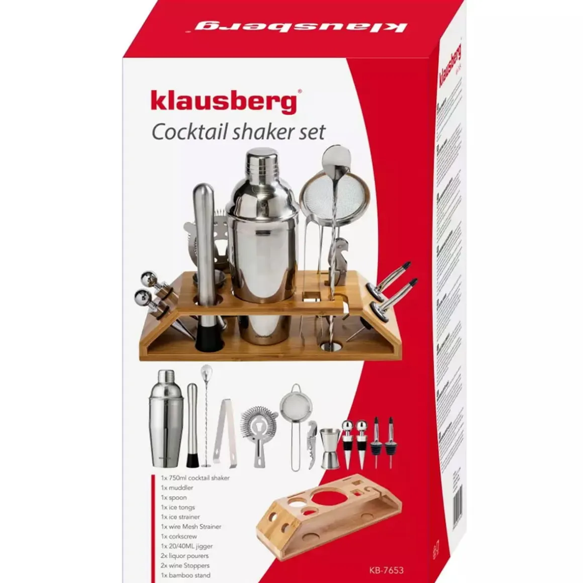 ZESTAW PRZYBORÓW BARMAŃSKICH KLAUSBERG KB-7654