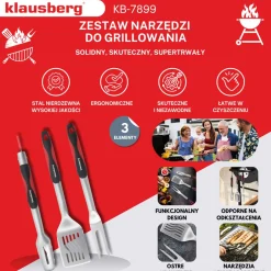 ZESTAW PRZYBORÓW DO GRILLA GRILLOWANIA KLAUSBERG KB-7899